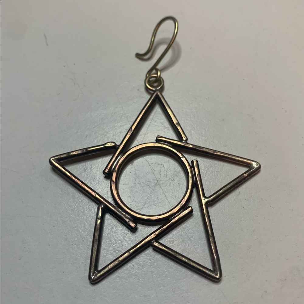 5 pouted star ornament handmade by me